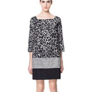 Zara Patterned Shift Dress